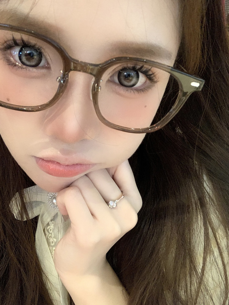 Hanawink美瞳 年抛隐形眼镜 雪绒兔14.5mm 1副/2片 左右可不同度数-VVCON美瞳网17