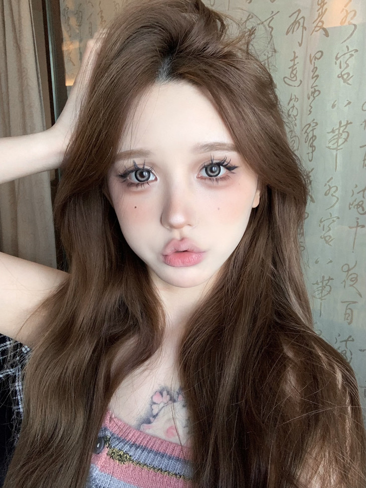 Hanawink美瞳 年抛隐形眼镜 泪光熊14.5mm 1副/2片 左右可不同度数-VVCON美瞳商城20