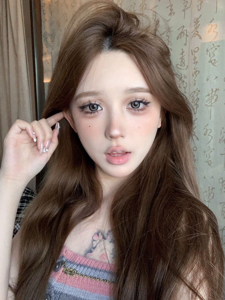 Hanawink美瞳 年抛隐形眼镜 泪光熊14.5mm 1副/2片 左右可不同度数-VVCON美瞳商城21