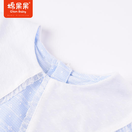 棉果果夏季新品女童女宝翻领连衣裙M222701423244 商品图5