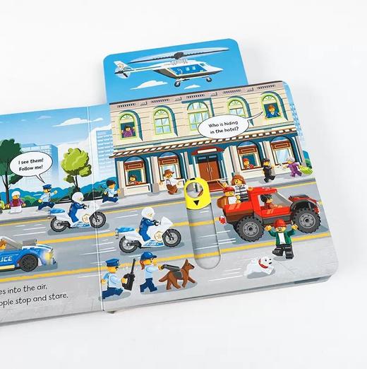 乐高警察巡逻队机关操作纸板抽拉书 Lego Police Patrol A Push Pull and Slide Book 商品图1