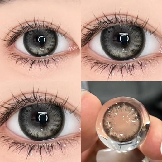 正品半年抛 | Ginomii系列黑茶利姆美瞳 | 直径14.5着色直径13.8 | 韩国产 商品图0