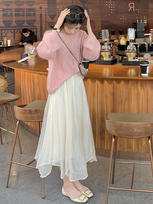 【春季网红爆款】仙女珠光流仙裙  流光溢彩顺滑亲肤 抗皱耐磨 显高显瘦 优雅文艺 商品图0