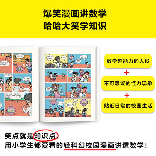 【小读客】小学数学早开窍，就看漫画哈哈笑（全10册）加减乘除总算错？应用题目读不懂？哈哈一笑数学开窍！6岁+ 商品图2