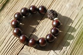 XYZT0027°添福/貔貅印度小叶紫檀手串