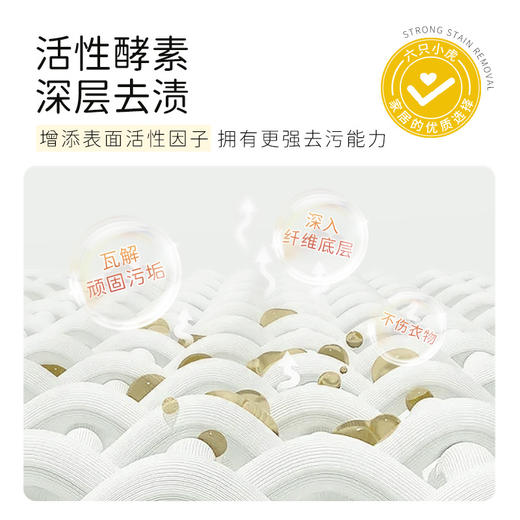 「拍1发6！到手6袋」六只小虎清新茉莉香氛洗衣液300g*6袋 居家日用清洁工具 商品图1