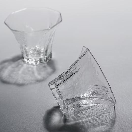 璃海匠心-锤纹喇叭玻璃对杯品茗杯功夫小茶杯 商品图5