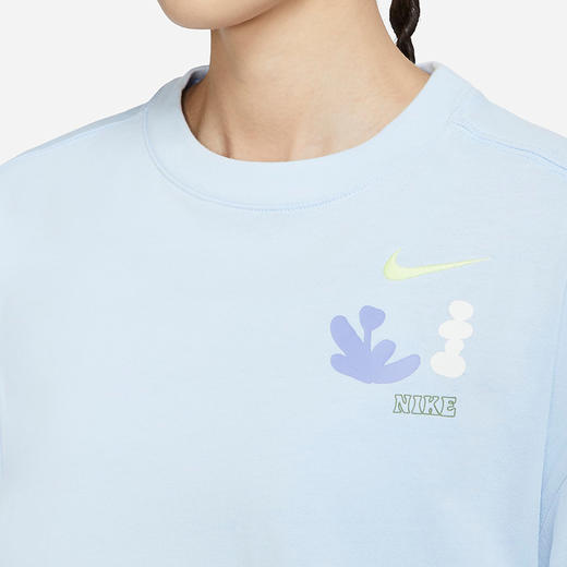 Nike/耐克女子宽松短袖针织衫新款手绘印花短袖T恤 DX6150 商品图7