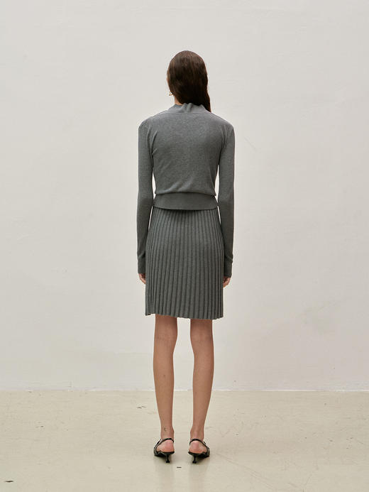 Viktoria Chan | SS23098 Shelby mini cardigan [针织开衫 灰 ] 商品图7