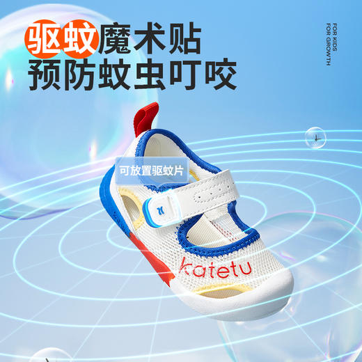 卡特兔婴儿学步鞋2025夏季新品宝宝鞋子防滑软底透气包头儿童凉鞋 商品图1