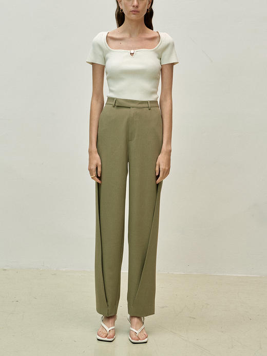 Viktoria Chan | SS23114 Tine short sleeve knit [针织短袖上衣 黑 / 白 ] 商品图10