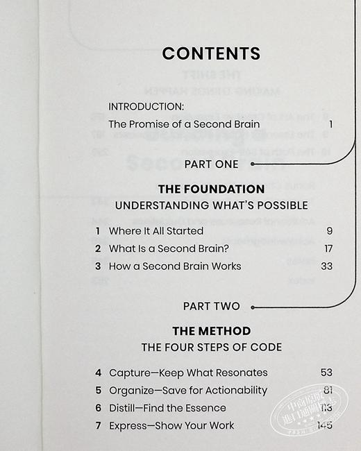 【中商原版】数位知识管理一哥 Tiago Forte 著作 打造第二大脑 + PARA 方法 英文原版 Building a Second Brain 蒂亚戈福特 商品图4