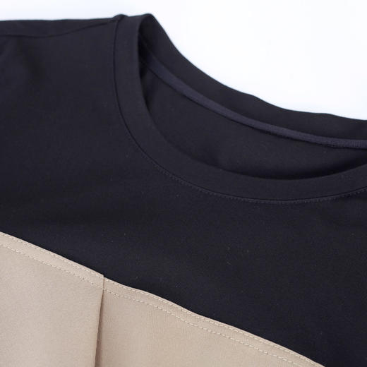 NF8A1斯尔丽瑟俪2023春夏新品时尚设计感撞色短袖连衣裙 商品图4