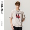 PINLI品立春季新款印花纯棉短袖T恤男士休闲体恤BG231111020 商品缩略图0