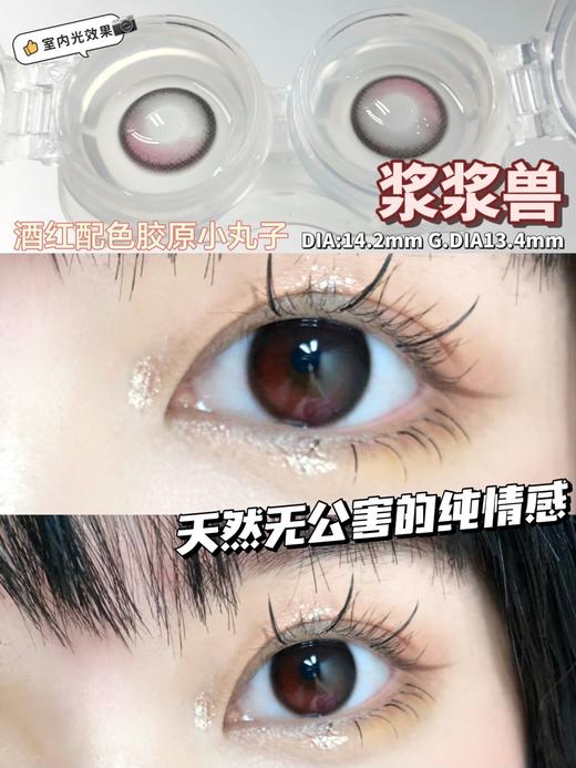 正品半年抛 Pekopeko系列 浆浆兽美瞳 直径14.2着色直径13.4 韩国 商品图0