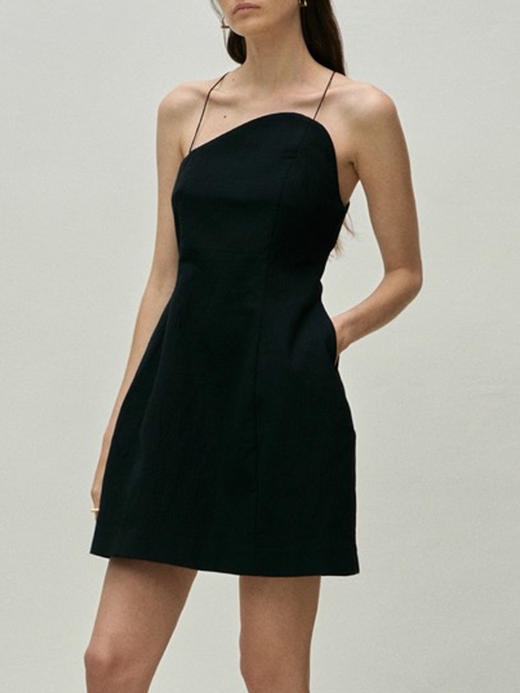 Viktoria Chan | SS23118 Stina bold mini dress [吊带连衣裙 黑 ] 商品图3