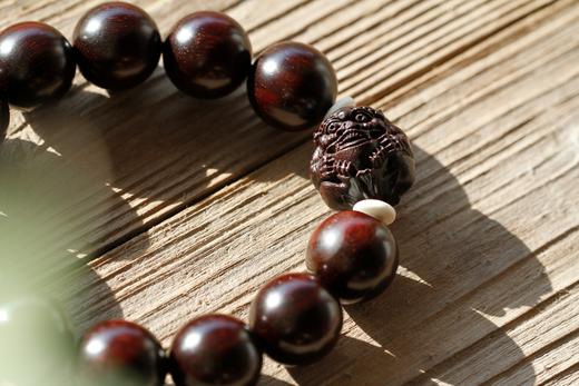 XYZT0027°添福/貔貅印度小叶紫檀手串 商品图8