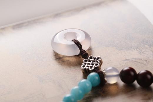 XYZT0093°乐安/平安扣印度小叶紫檀手串 商品图2