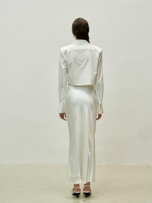 Viktoria Chan | SS23088 Tine cropped shirt  [衬衫 白 ] 商品图4