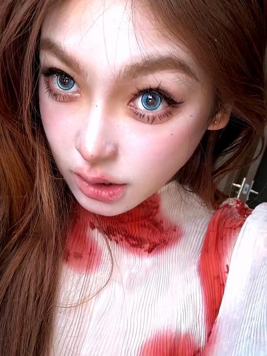 【大直径】NICEKON-蓝莓碎冰冰14.5mm【年抛 0-1000度 含有525/575】 商品图3