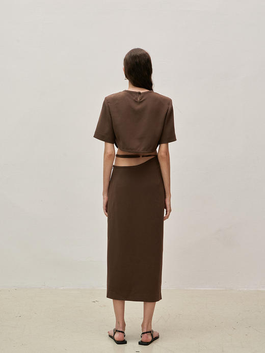 Viktoria Chan | SS23104 Stina cropped top [ 超短上衣 棕 ] 商品图6