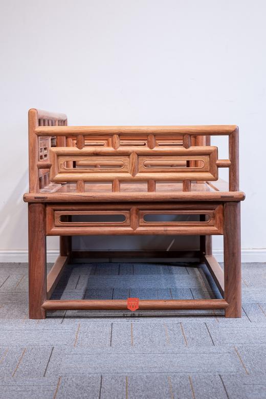 红桥红  家具严选  缅甸花梨（大果紫檀）【200 三围栏杆 小罗汉床 两件套】 商品图8