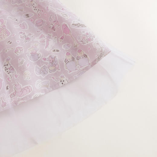 【马克珍妮 芦芙】夏装新款 女童泡泡袖网纱短袖衬衫230870 商品图5