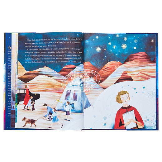 【中商原版】A Book, Too, Can Be a Star 马德琳·恩格尔的故事和时间的皱纹 英文原版进口 4到8岁 儿童绘本 Adelina Lirius 商品图5