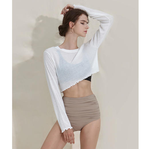 跃牌【洛水之神系列】运动长袖圆领罩衫瑜伽服HN97 商品图0