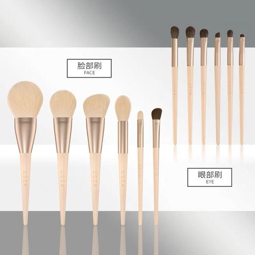 USER莫兰迪12支套刷化妆刷软动物毛玉米丝修容眼影散粉腮红遮瑕刷 商品图4