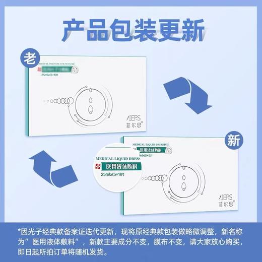 新版 菲尔思医用液体敷料贴5片*盒装（2械），散装5片组合 商品图1