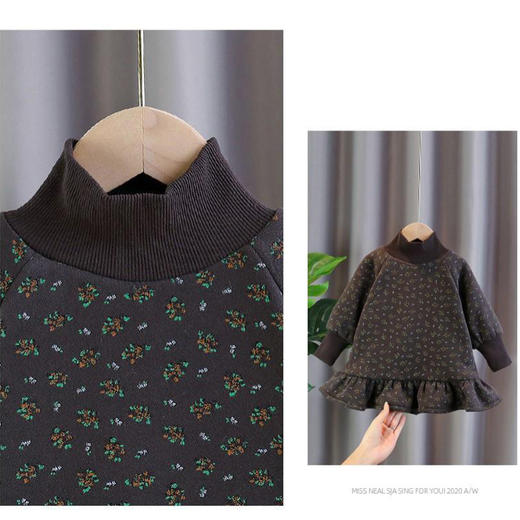 裁缝学苑TS04女童插肩袖卫衣裙纸样儿童高领裙子童装上衣服装打板 商品图1