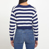 KENZO 高田贤三 女士棉质“航海条纹”针织开衫 蓝白条纹 FD52 CA356 3CG 77 商品缩略图3