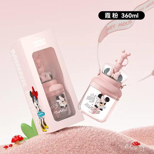 GERM格沵萌动吸管杯儿童可爱米奇唐老鸭系列冷水杯可背带水壶GM-55523-55530-56162 商品图0