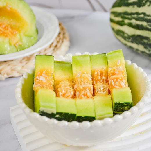 博洋9号甜瓜 蜜瓜 羊角蜜 3斤/4.5斤 家庭/彩箱装 【主发顺丰包邮】 商品图4