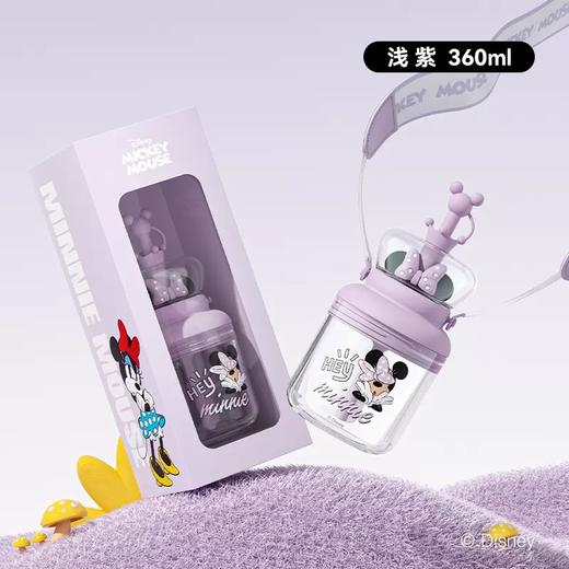 GERM格沵萌动吸管杯儿童可爱米奇唐老鸭系列冷水杯可背带水壶GM-55523-55530-56162 商品图1
