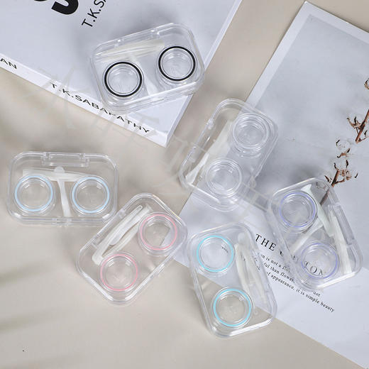无需拧盖便携隐形眼镜盒美瞳盒子批发305 商品图2