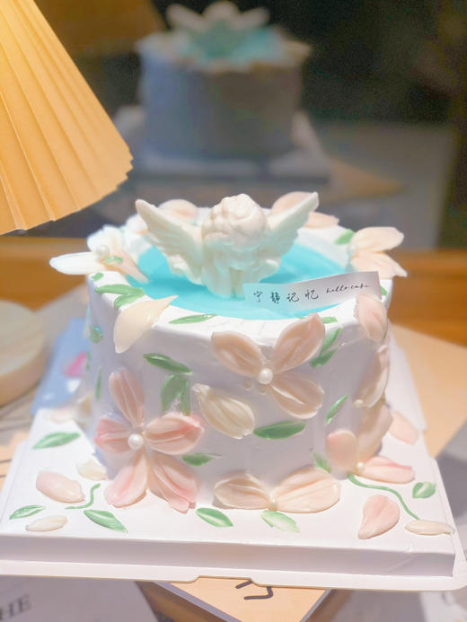 女士天使刮刀花蛋糕 提前一天预定 下单前请仔细阅读商品详情 商品图1