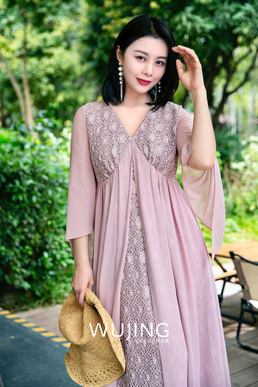 【雾境定制款】粉黛层叠飘逸仙女裙春夏秋穿三季! 2202119 商品图3