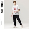 PINLI品立春季新款印花纯棉短袖T恤男士休闲体恤BG231111020 商品缩略图1