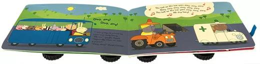 带车轮玩具书Peppa Pig the Wheels on the Bus粉红猪小妹 公车上的轮子 商品图3