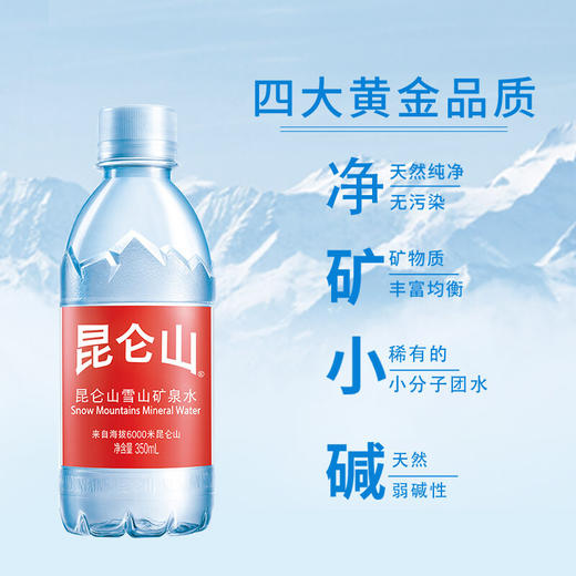 昆仑山矿泉水350ml*24瓶  整箱 商品图8