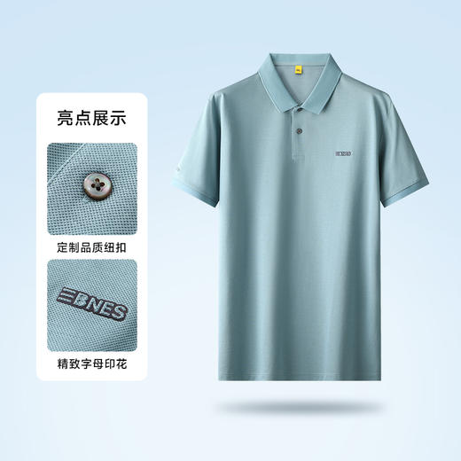 【新款DG】大依优型大码珠地网眼短袖POLO衫翻领夏季加肥加大肥佬休闲商务宽松透气 商品图3