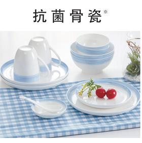 抗菌系列 骨瓷餐具 饭碗/碗/圆盘/深盘/平盘/汤匙/马克杯