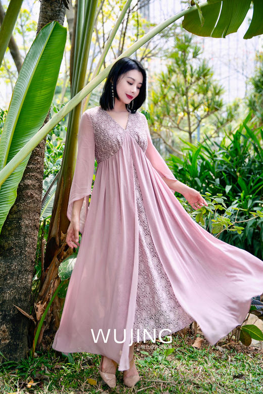 【雾境定制款】粉黛层叠飘逸仙女裙春夏秋穿三季! 2202119 商品图2