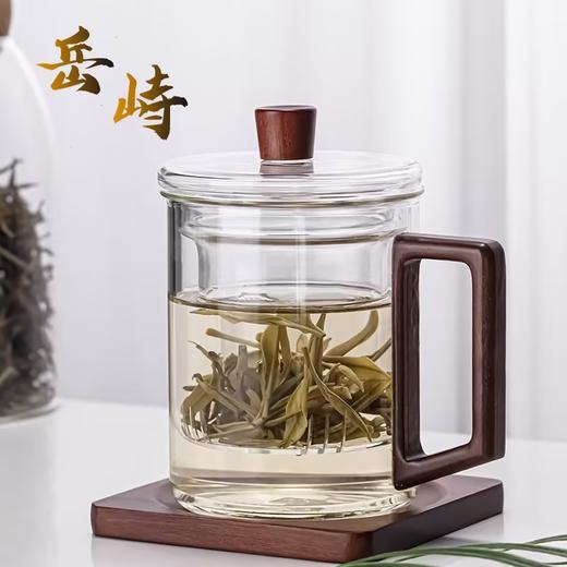 明尚德岳峙玻璃杯高硼硅耐热玻璃泡茶把杯400ml 商品图1