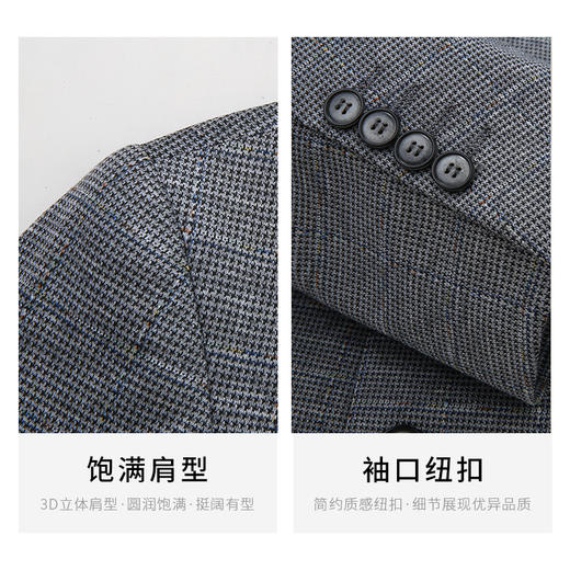 【新款DDS】大依优型薄款西服商务休闲夹克外套男宽松加肥加大码男士上衣胖子 商品图2