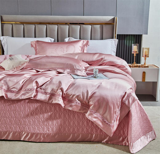 床盖四件套天鹅湖（浪漫 粉） 商品图3