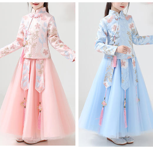 裁缝学苑TS03女童汉服上衣裙子纸样儿童装新款中国风唐装旗袍版型 商品图2