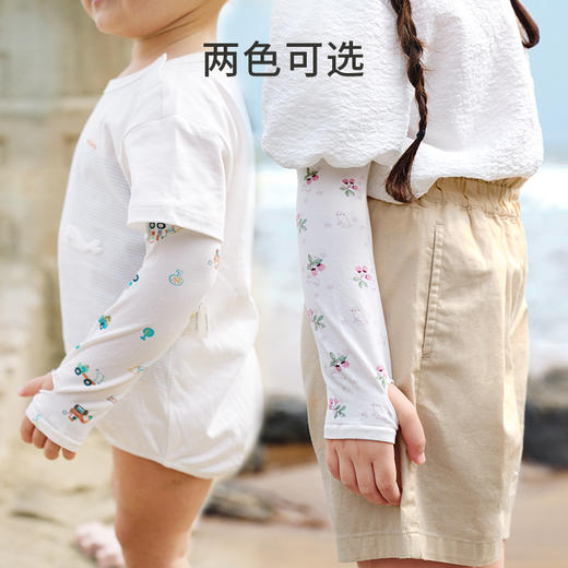 英氏儿童宝宝冰袖夏季卡通可爱防晒冰丝袖套遮阳防紫外线手套 商品图4